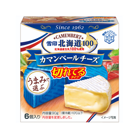 雪印 北海道100　カマンベールチーズ 切れてるタイプ  90g