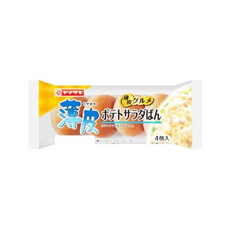 ヤマザキ 薄皮ポテトサラダぱん  4個入