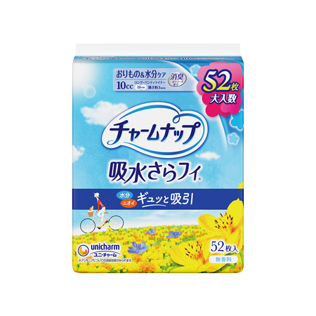 チャームナップ 吸水さらフィ パンティライナーータイプ 10cc 19ｃｍ 無香料 52枚