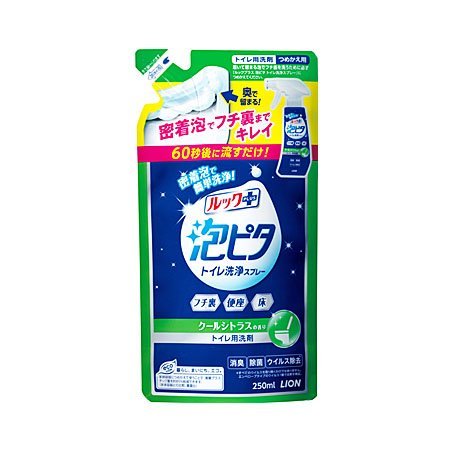 ルックプラス 泡ピタトイレ洗浄スプレー クールシトラスの香り つめかえ 250ml