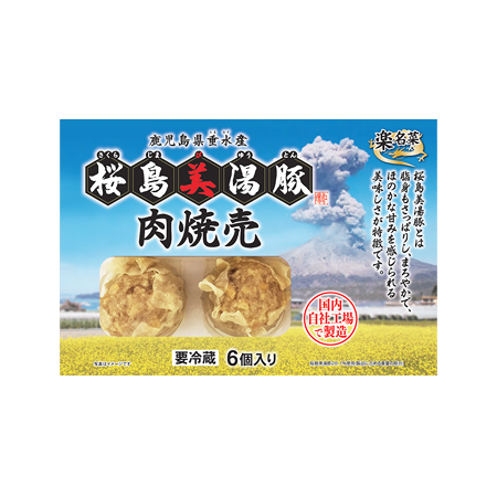 楽陽食品 桜島美湯豚肉焼売  6個入