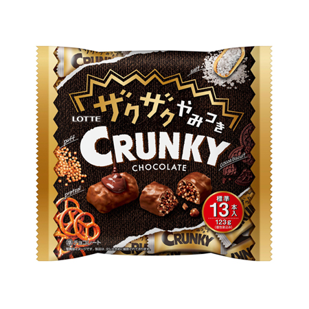 ロッテ ザクザクやみつきクランキー シェアパック　123g