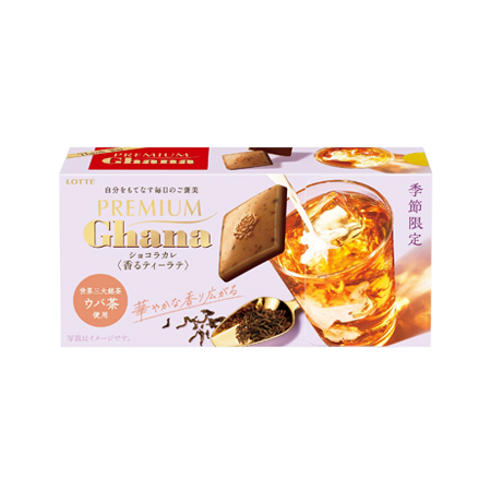 ロッテ プレミアムガーナ ショコラカレ 香るティーラテ  64g