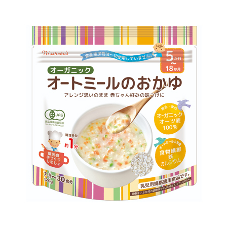 日本食品製造 オーガニックオートミールのおかゆ   120g