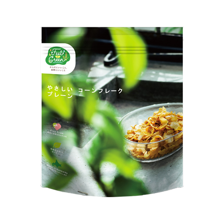 日本食品製造 Feel＆Green 有機やさしいコーンフレーク プレーン  180g