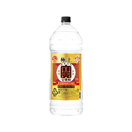 宝酒造 極上 宝焼酎２５°ペット  4000ml