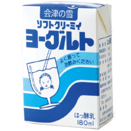 【10/24～25お届け分限り】会津中央乳業ソフトクリーミィヨーグルト　プレーン 180ml