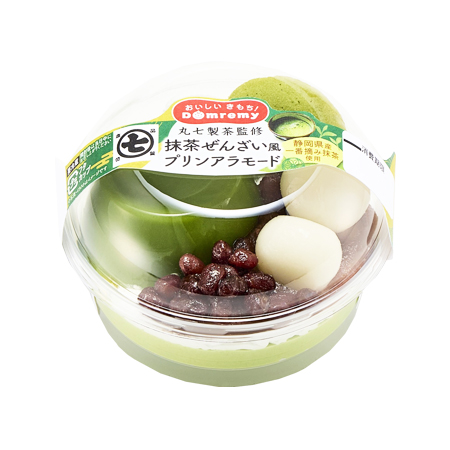 ドンレミー 丸七製茶監修 抹茶ぜんざい風プリンアラモード  1個