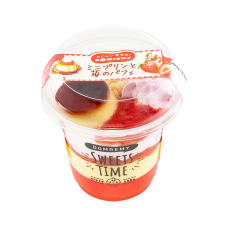 ドンレミー ミニプリンと苺のパフェ  1個