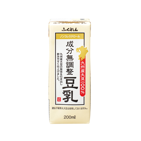 ふくれん 九州産ふくゆたか大豆成分無調整豆乳  200ml