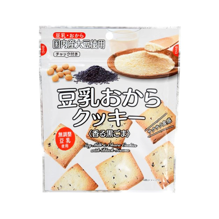 寅家 豆乳おからクッキー 黒ごま  55g