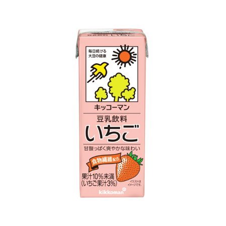 キッコーマン 豆乳飲料 いちご　200ml