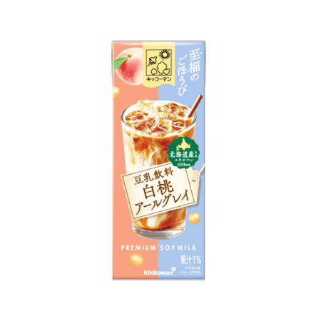 キッコーマン 至福のごほうび 豆乳飲料 白桃アールグレイ  200ml