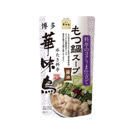 トリゼンフーズ 博多華味鳥 もつ鍋スープ 醤油  600g