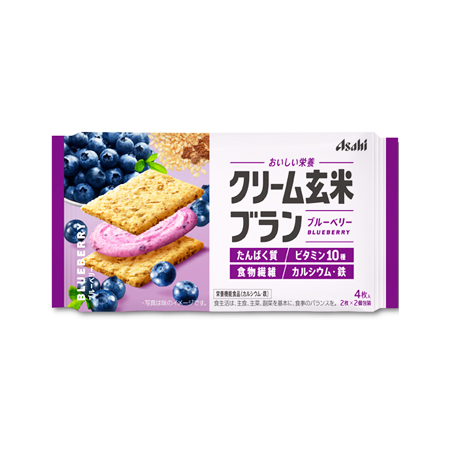 アサヒ クリーム玄米ブラン ブルーベリー  72g
