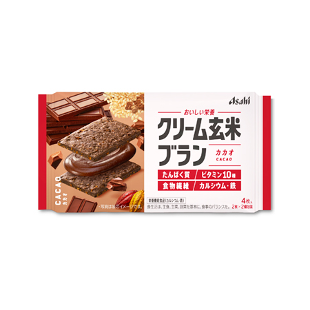 アサヒ クリーム玄米ブラン カカオ  72g