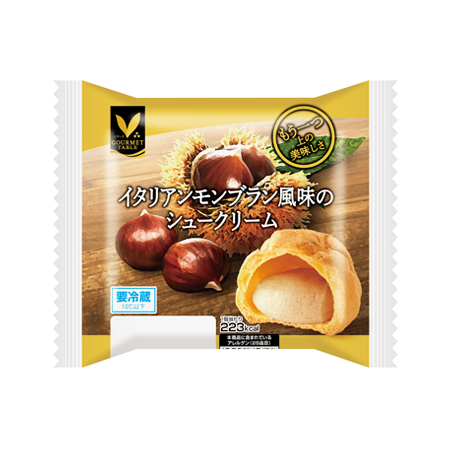 Ⅴマーク イタリアンモンブラン風味のシュークリーム  1個