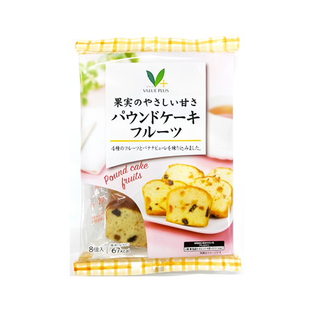 Vマーク 果実のやさしい甘さ パウンドケーキフルーツ  8個入