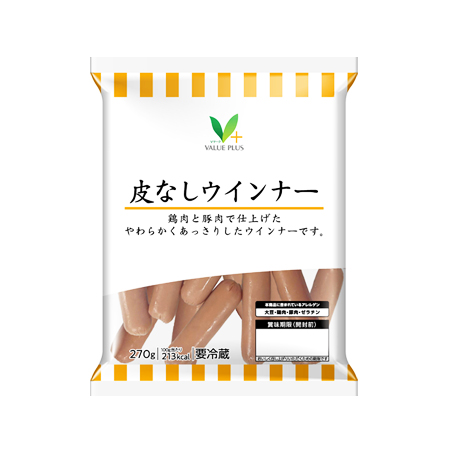 Vマーク 皮なしウインナー   270g