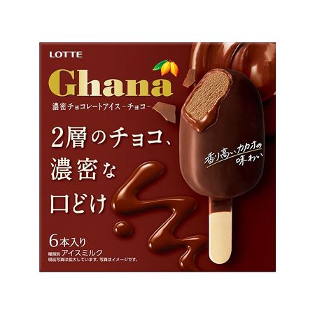 ロッテ ガーナ濃密チョコレートアイスチョコ   55ml×6