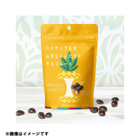 日新化工 パイナップルをムダなくいただくチョコレート サステナブルパイン ダーク  80g