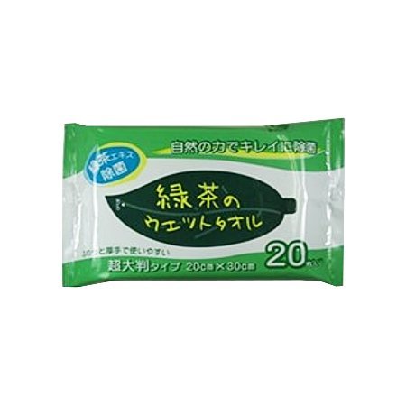 コーヨー化成 緑茶のウェットタオル 20枚