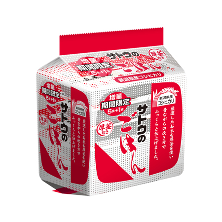 サトウのごはん 新潟コシヒカリ＋１Ｐ 　200g×6P