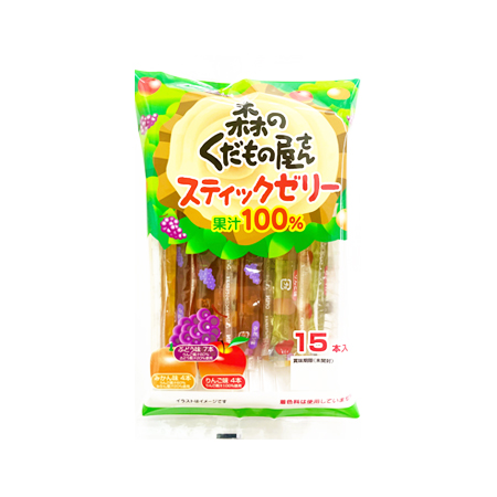 農水フーヅ森のくだもの屋さんスティックゼリー  15本入