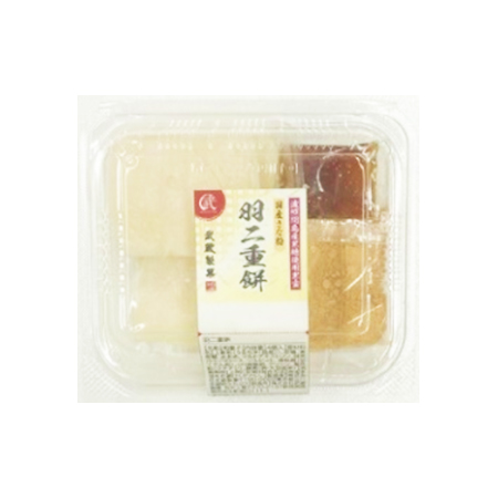 武蔵製菓 羽二重餅（きな粉・黒蜜付）　  4枚入
