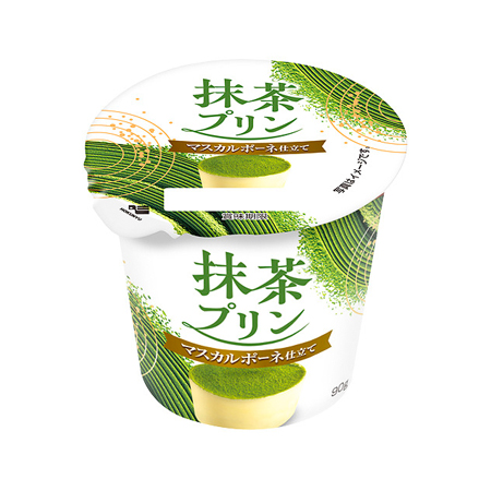 北海道乳業 抹茶プリン マスカルポーネ仕立て  90g