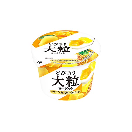 北海道乳業 とびきり大粒ヨーグルト マンゴー＆スウィートパイン  120g