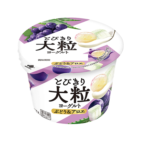 北海道乳業 とびきり大粒ヨーグルト ぶどう＆アロエ　　120g