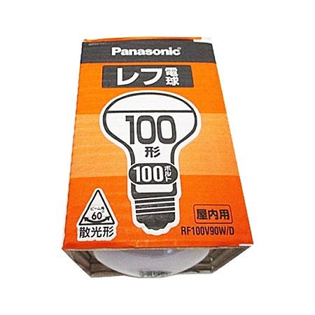 パナソニック レフ電球(屋内用) 100形 ホワイト 1個 RF100V90WD