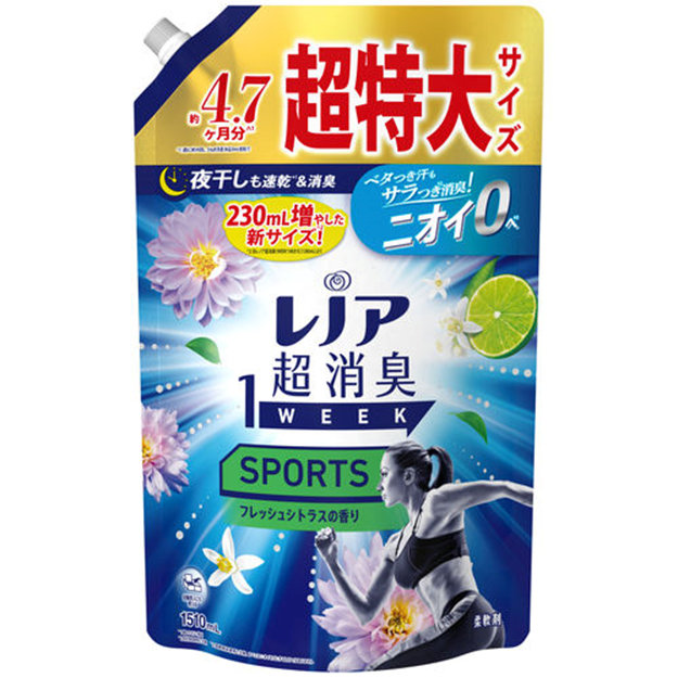 ◎レノア超消臭１ｗスポーツフレッシュシトラス替 超特大1510ml