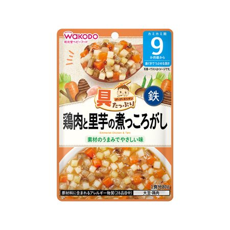 和光堂 具たっぷりグーグーキッチン 鶏肉と里芋の煮っころがし  80g