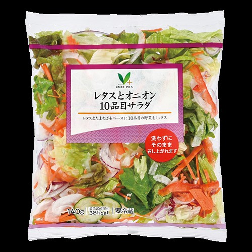 Vマーク レタスとオニオン10品目サラダ 1パック