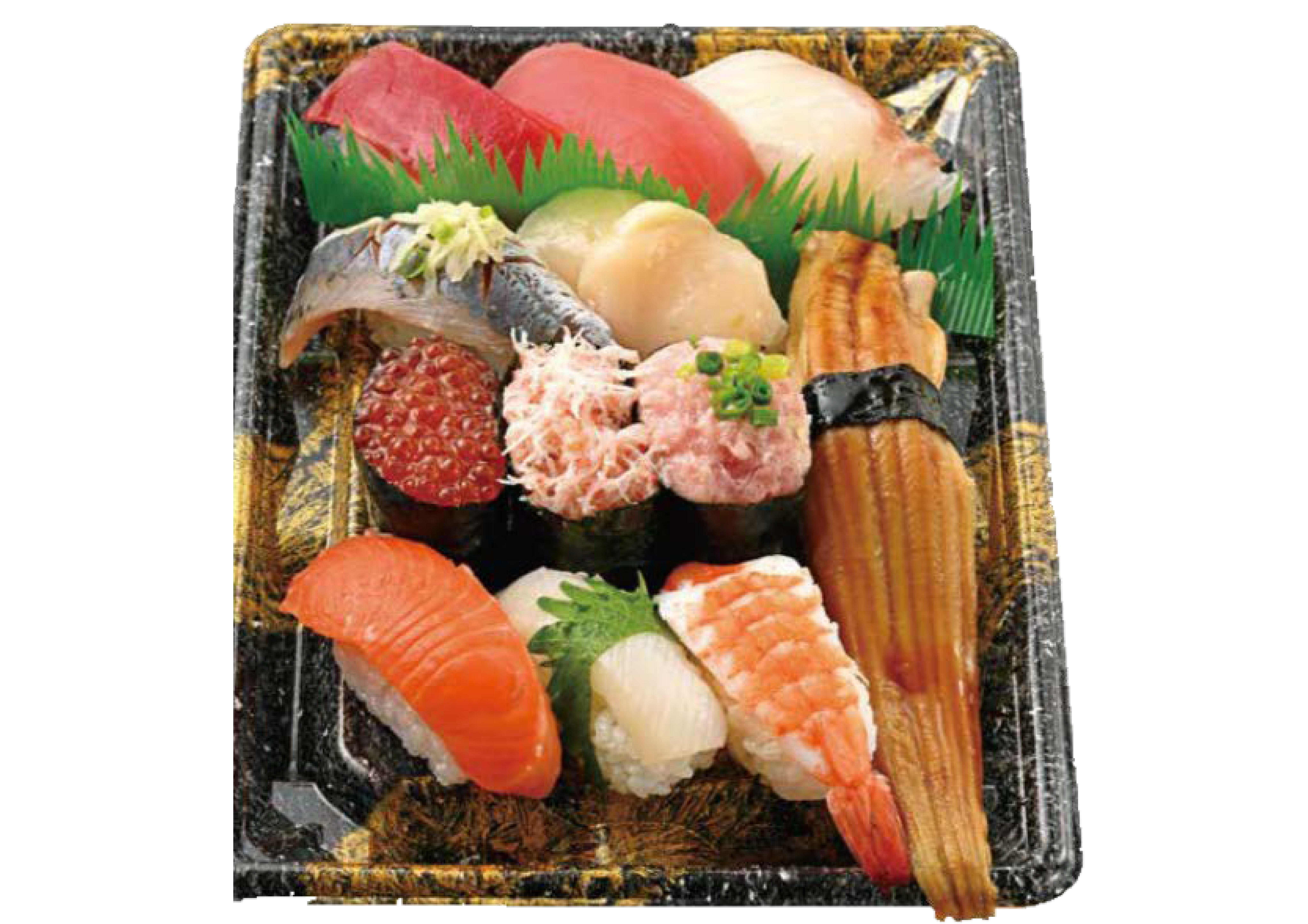 【3/6～8お届け分限り】＜便限定＞本まぐろ赤身・一本穴子が入った彩りにぎり寿司 12貫