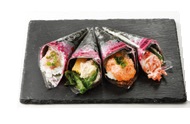 【12/24~25お届け分限り】<便限定>四種の華やか手巻寿司 4本