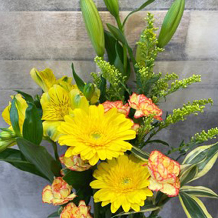 【便限定】おまかせ花束［ご自宅用］(イエロー・オレンジ系) 1束