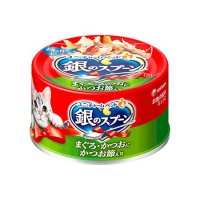 銀のスプーン 缶 まぐろ・かつおにかつお節入り 70g