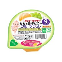 キユーピーベビーデザート ももと白ぶどうのフルーツジュレ  70g