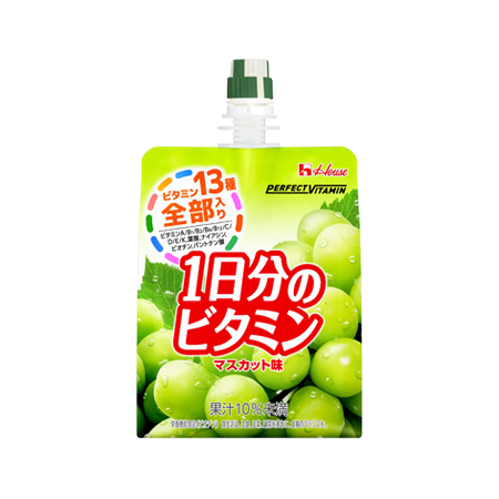 ハウス PERFECTVITAMIN 1日分のビタミンゼリー マスカット   180g