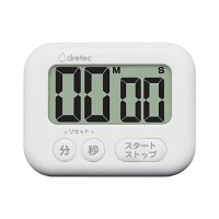 ドリテック 大画面タイマー シャボン ホワイト T-614WT