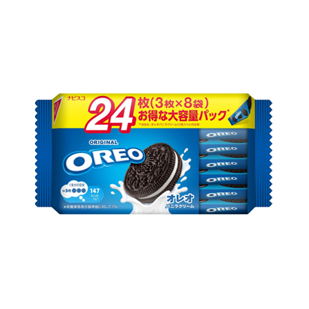 モンデリーズ オレオファミリーパック バニラクリーム  24枚入