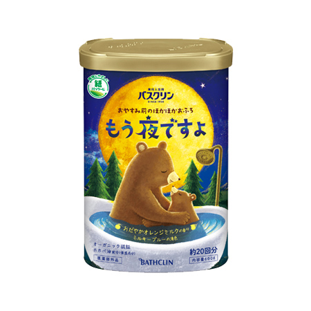 [え]バスクリン もう夜ですよ おだやかオレンジミルクの香り 600g