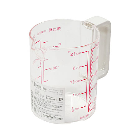 パール金属 Simple use 耐熱計量カップ 500ml