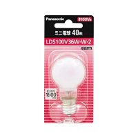 パナソニック ミニ電球 36W 40形（ホワイト) 1個 LDS100V36WW2
