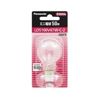 パナソニック ミニ電球 47W 50形(クリア) 1個 LDS100V47WC2