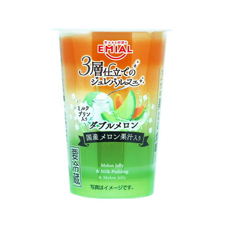 安曇野食品工房 3層仕立てのジュレパルフェ ダブルメロン  190g