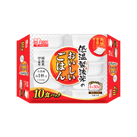アイリスフーズ 低温製法米パックごはん国産米 　10食入